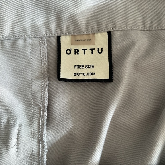 Gray ORTTU Utility/Cargo Pants w/ Adjustable Waist Snap, Ankle Snaps, and Belt - Picture 8 of 8